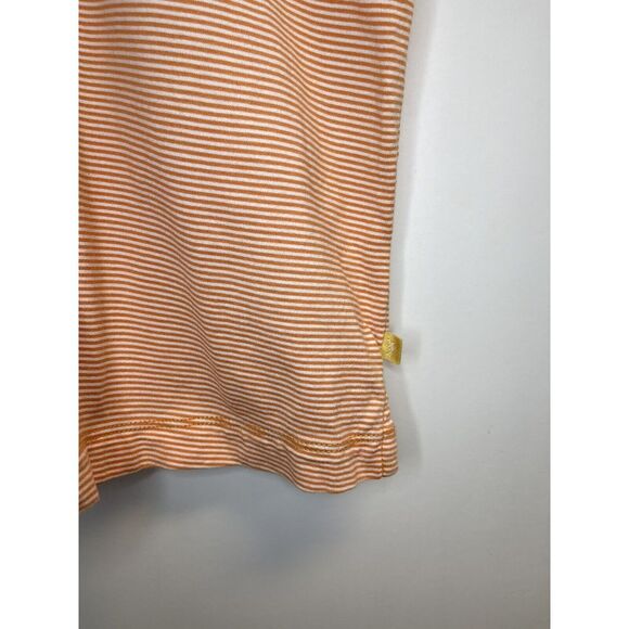 Tommy Bahama Men's XL Short Sleeve Polo‎ Shirt Striped Orange Embroidered Logo - Picture 5 of 6